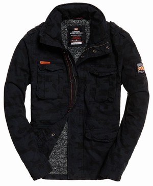 Superdry Classic Rookie Military Férfi Kabát Camo | CVOLI5617